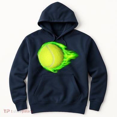 Flaming Tennis Ball Hoodie