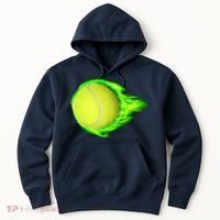 Flaming Tennis Ball Hoodie thumb 0