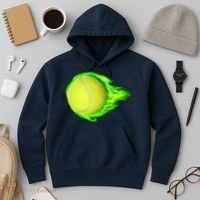 Flaming Tennis Ball Hoodie thumb 3