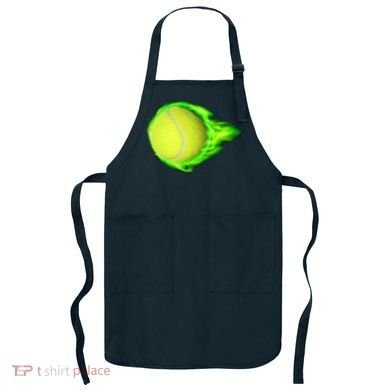 Flaming Tennis Ball Apron