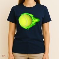 Flaming Tennis Ball T-Shirt thumb 4
