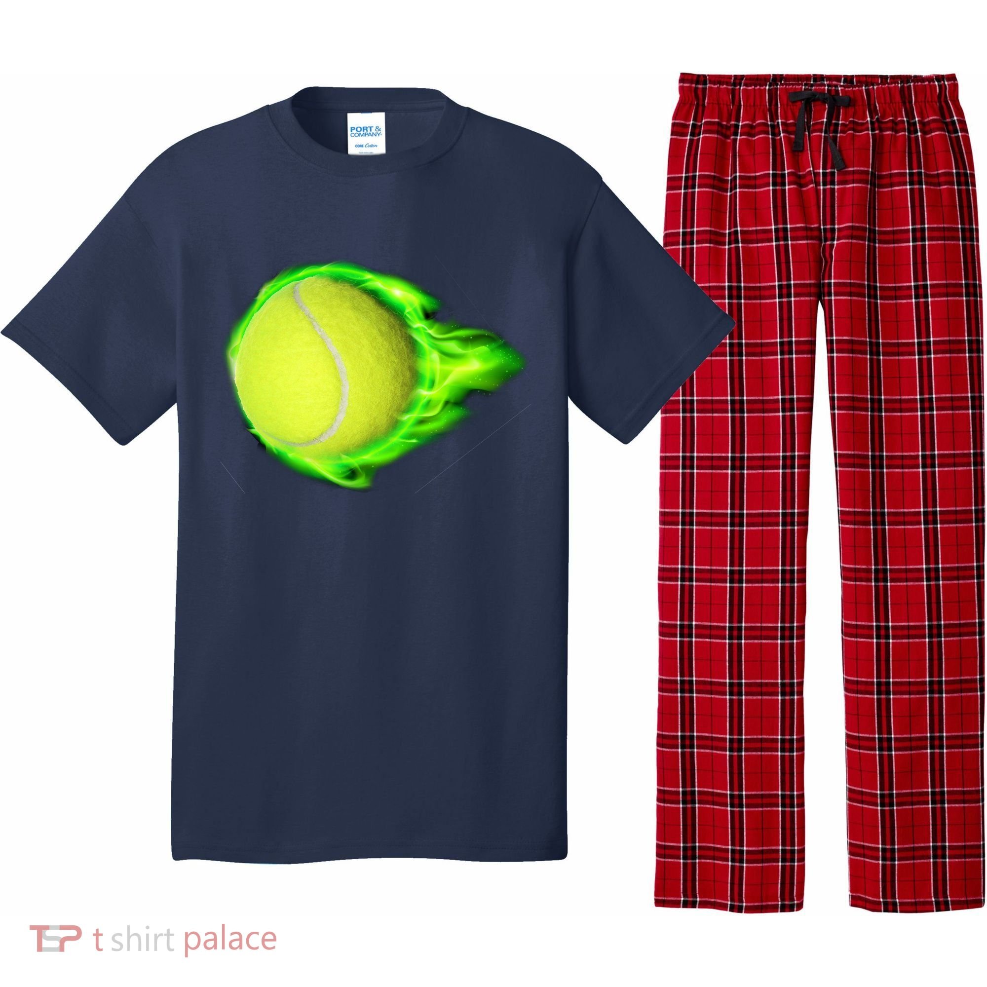 Flaming Tennis Ball Pajama Set