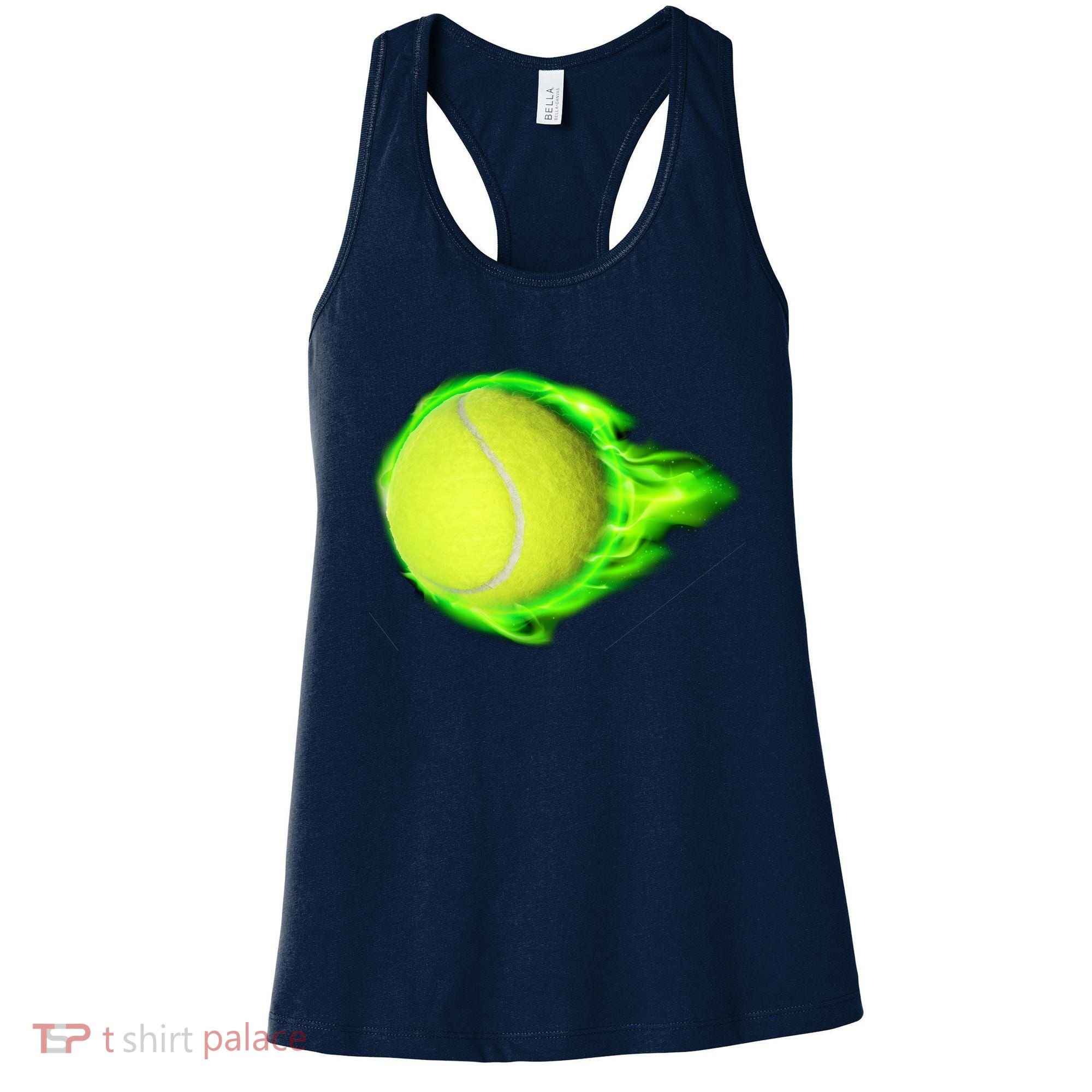 Flaming Tennis Ball Women's Tank Top
