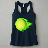Flaming Tennis Ball Women's Tank Top thumb 3