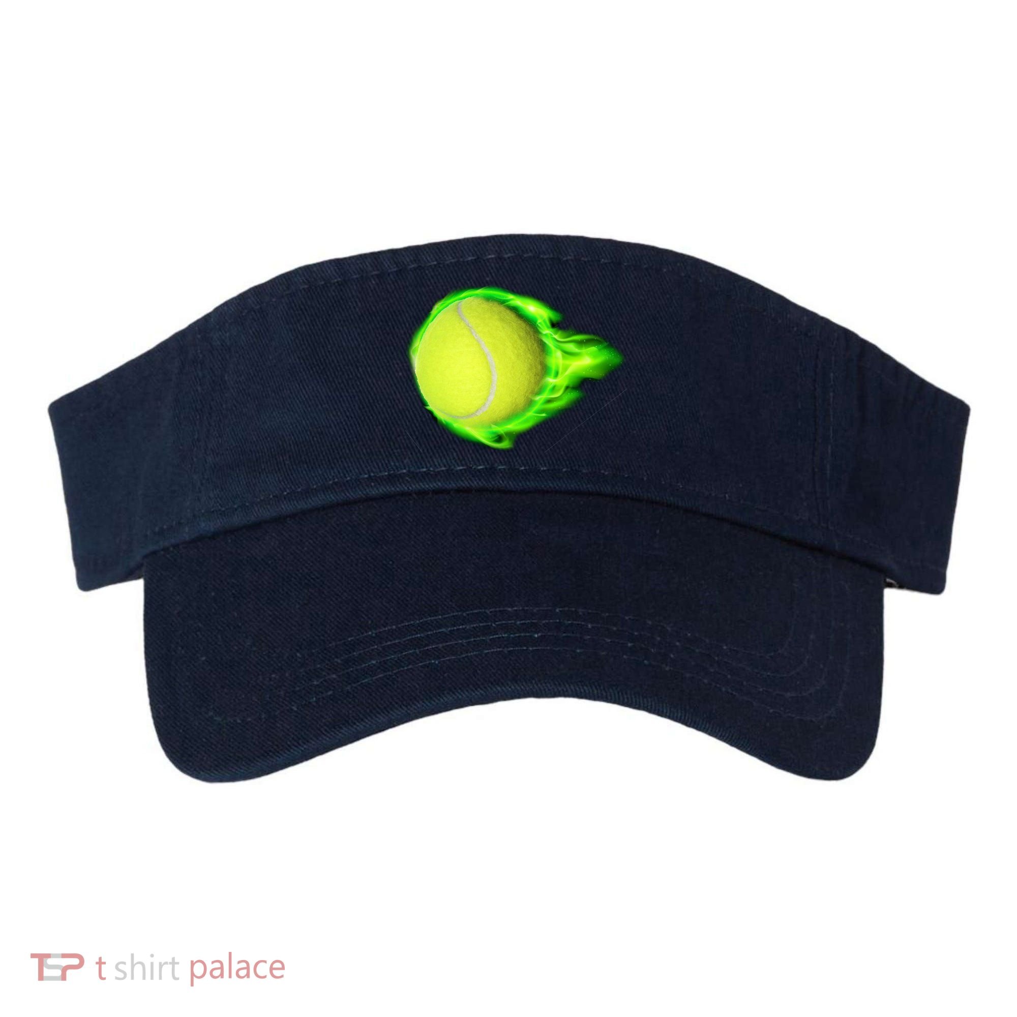 Flaming Tennis Ball Visor