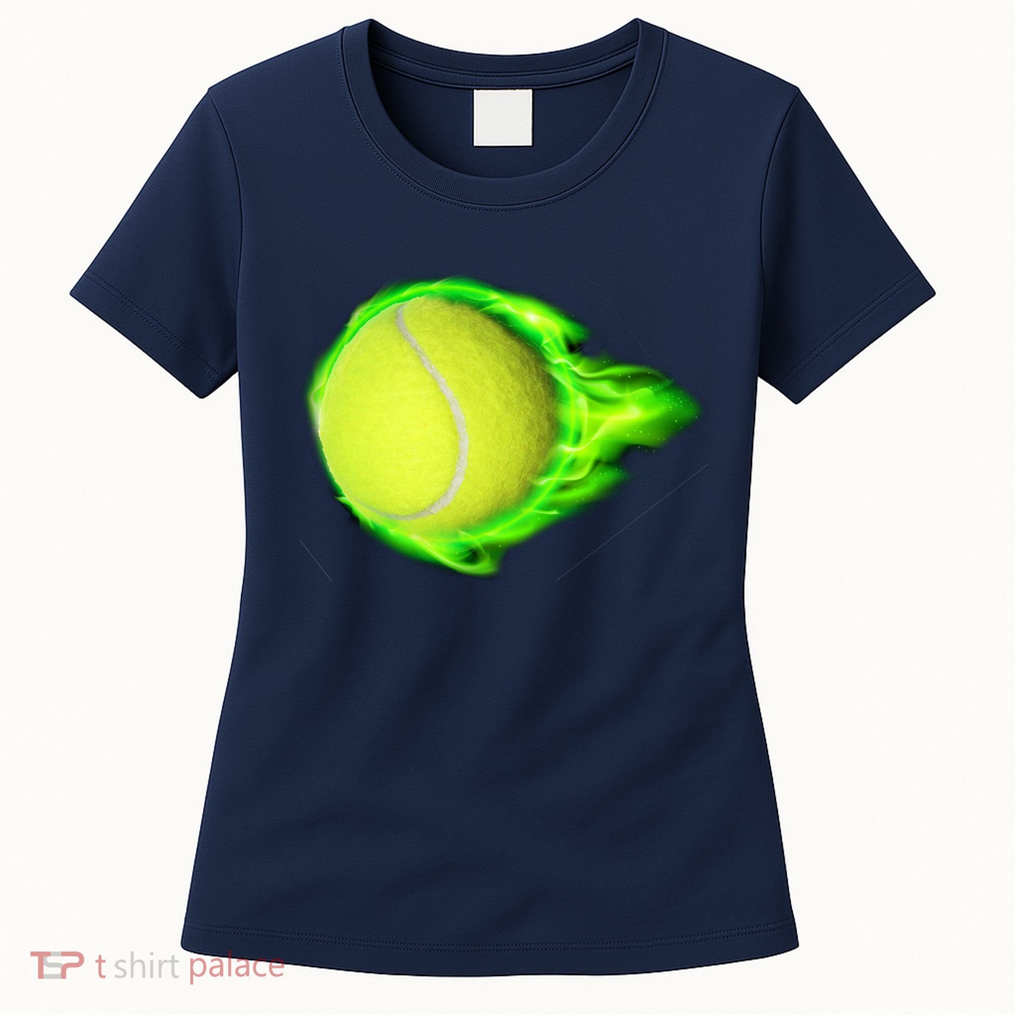 Flaming Tennis Ball Women's T-Shirt
