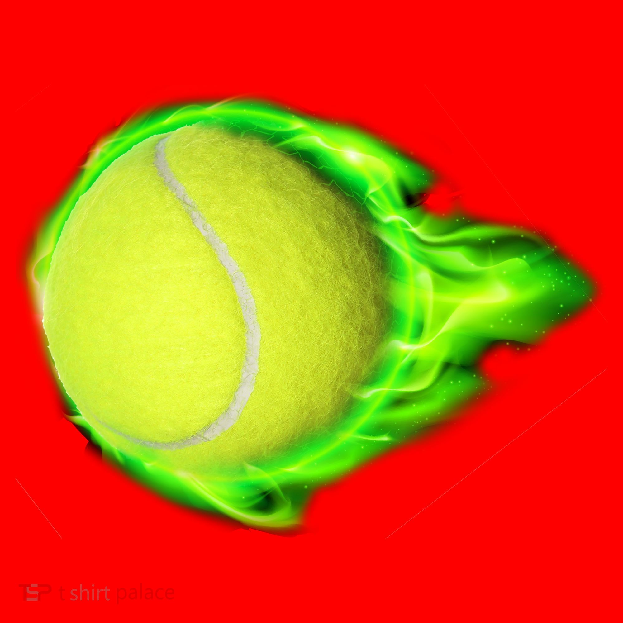 Flaming Tennis Ball Santa Hat