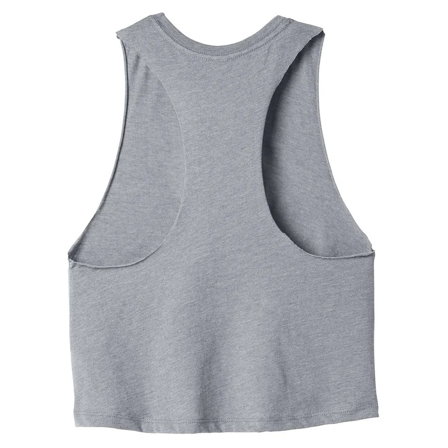 Flamingo Easter Egg Women's Racerback Cropped Tank