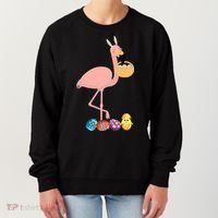 Flamingo Easter Egg Women's Sweatshirt thumb 0
