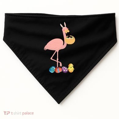Flamingo Easter Egg USA-Made Doggie Bandana