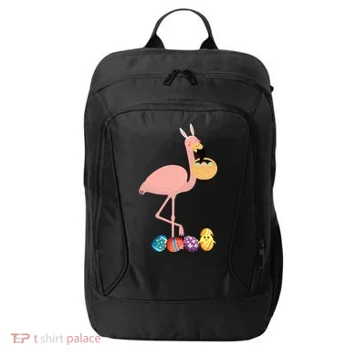 Flamingo Easter Egg City Backpack