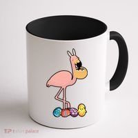 Flamingo Easter Egg Coffee Mug thumb 1