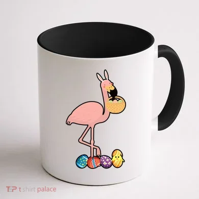 Flamingo Easter Egg Coffee Mug back