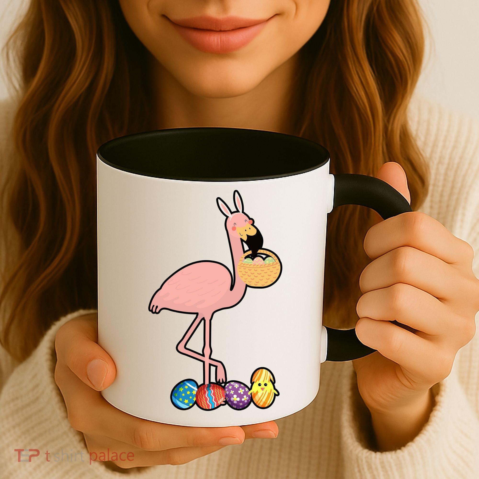 Flamingo Easter Egg Coffee Mug