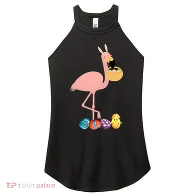 Flamingo Easter Egg Women's Perfect Tri Rocker Tank