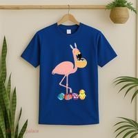 Flamingo Easter Egg T-Shirt thumb 2