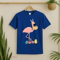 Flamingo Easter Egg T-Shirt thumb 2