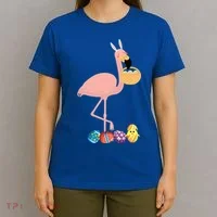 Flamingo Easter Egg T-Shirt thumb 4
