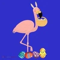 Flamingo Easter Egg T-Shirt thumb 7