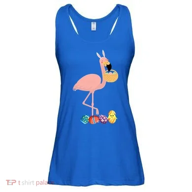 Flamingo Easter Egg Ladies Essential Flowy Tank