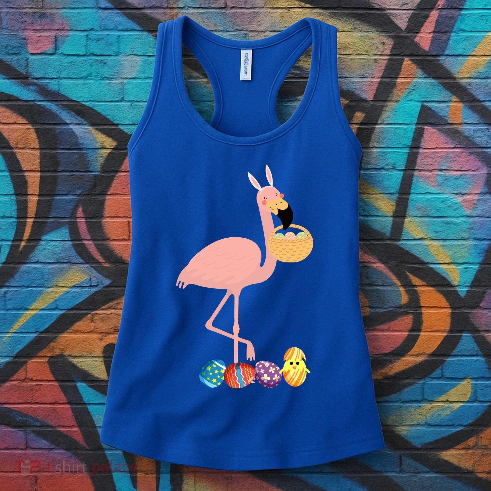 Flamingo Easter Egg Women's Tank Top