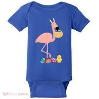 Flamingo Easter Egg Baby Bodysuit thumb 0