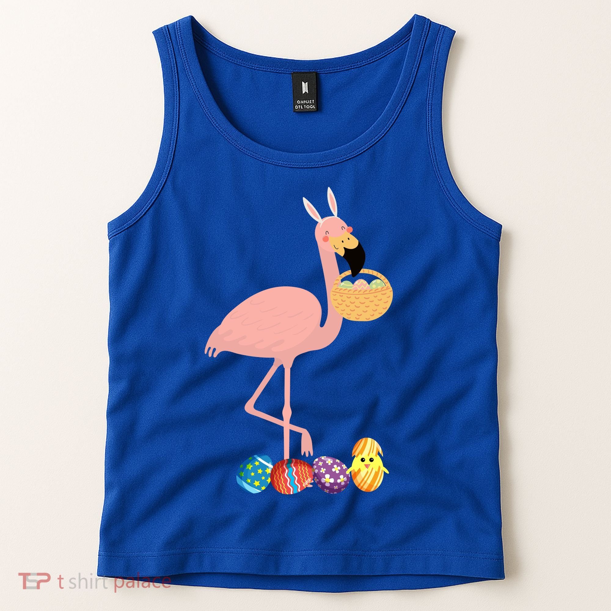 Flamingo Easter Egg Tank Top