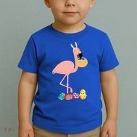 Flamingo Easter Egg Toddler T-Shirt thumb 2