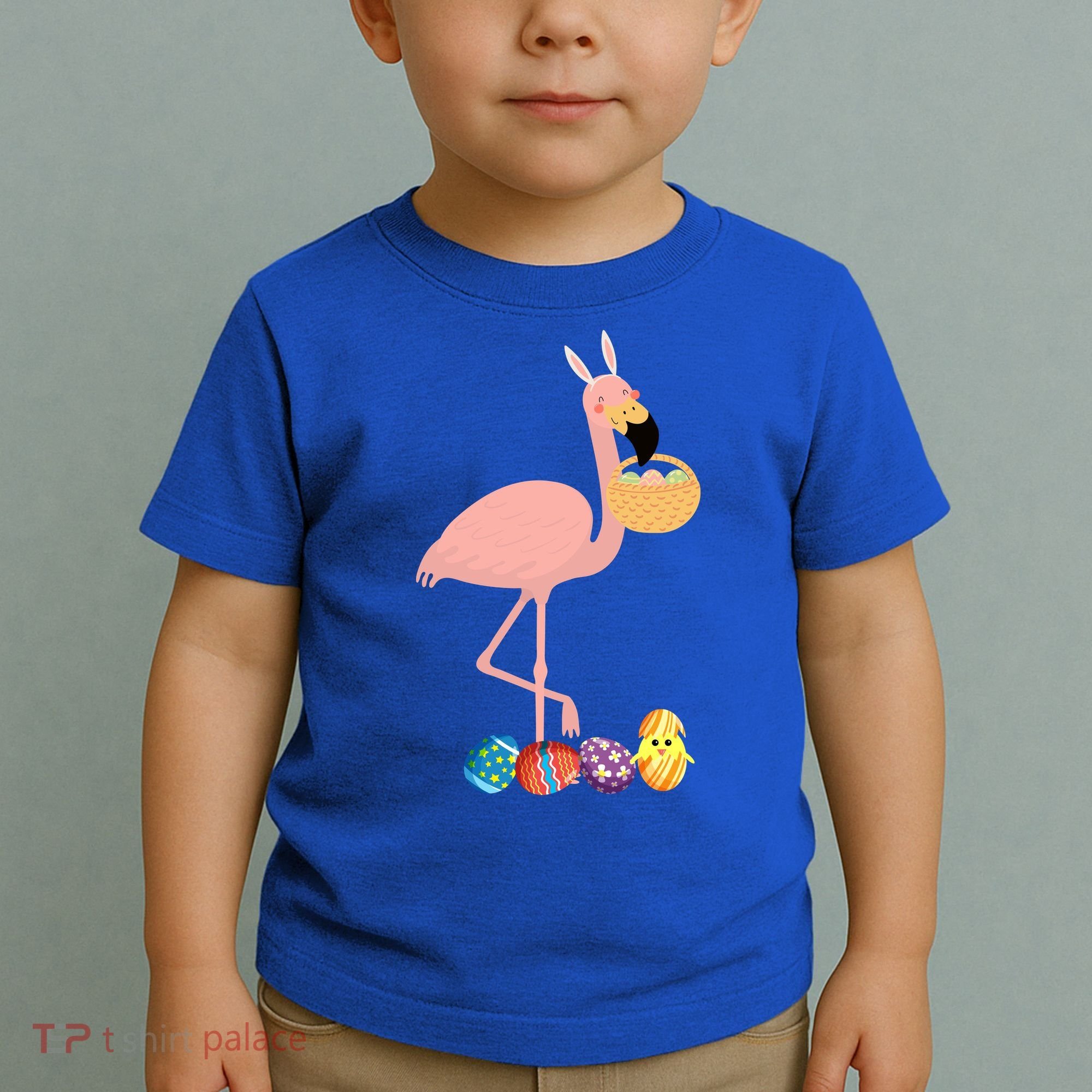 Flamingo Easter Egg Toddler T-Shirt