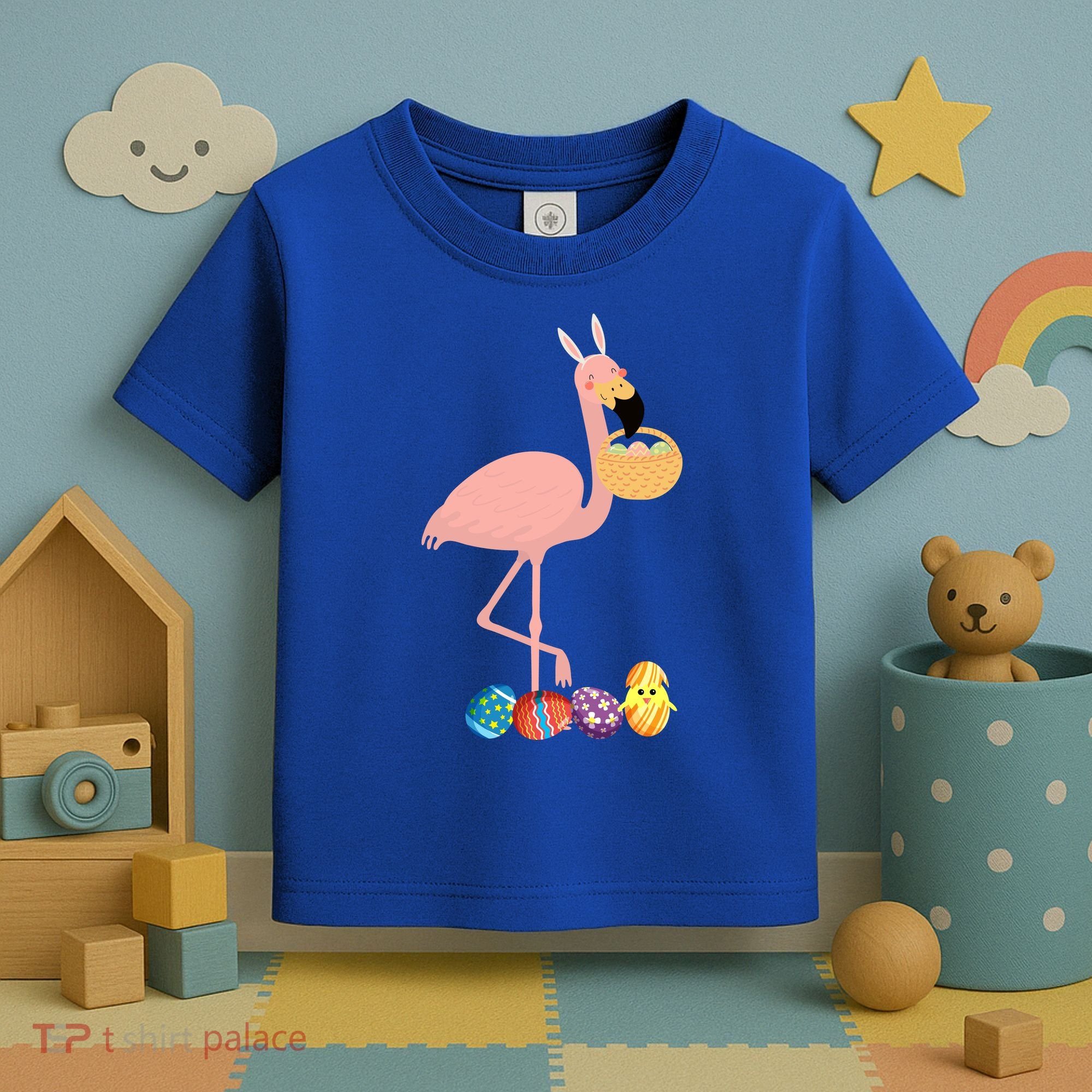 Flamingo Easter Egg Toddler T-Shirt