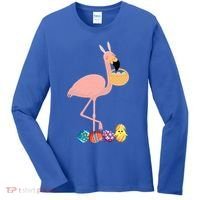 Flamingo Easter Egg Women's Long Sleeve Shirt thumb 0