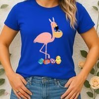 Flamingo Easter Egg Women's T-Shirt thumb 2