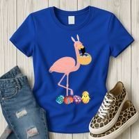 Flamingo Easter Egg Women's T-Shirt thumb 3
