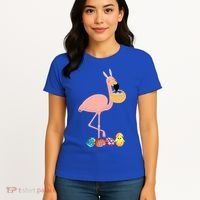 Flamingo Easter Egg Women's T-Shirt thumb 4