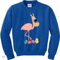 Flamingo Easter Egg Kids Sweatshirt thumb 0