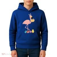 Flamingo Easter Egg Kids Hoodie thumb 4