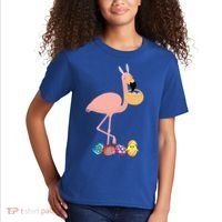Flamingo Easter Egg Kids T-Shirt thumb 2