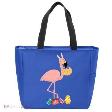 Flamingo Easter Egg Tote Bag
