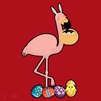 Flamingo Easter Egg Christmas Stocking thumb 1