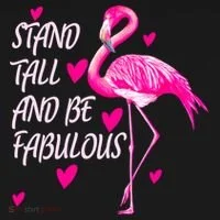 Flamingo Stand Tall And Be Fabulous Toddler T-Shirt thumb 4