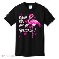 Flamingo Stand Tall And Be Fabulous Kids T-Shirt thumb 0