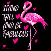 Flamingo Stand Tall And Be Fabulous Kids T-Shirt thumb 4