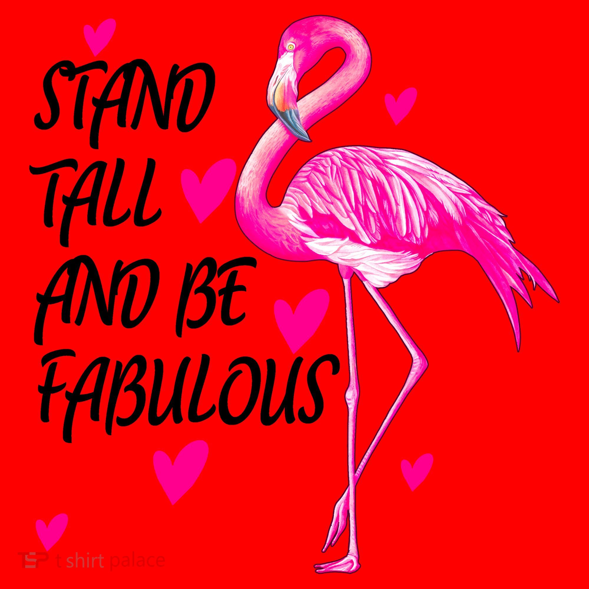 Flamingo Stand Tall And Be Fabulous Santa Hat