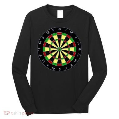 Flat Dart Board Gaming Long Sleeve Shirt