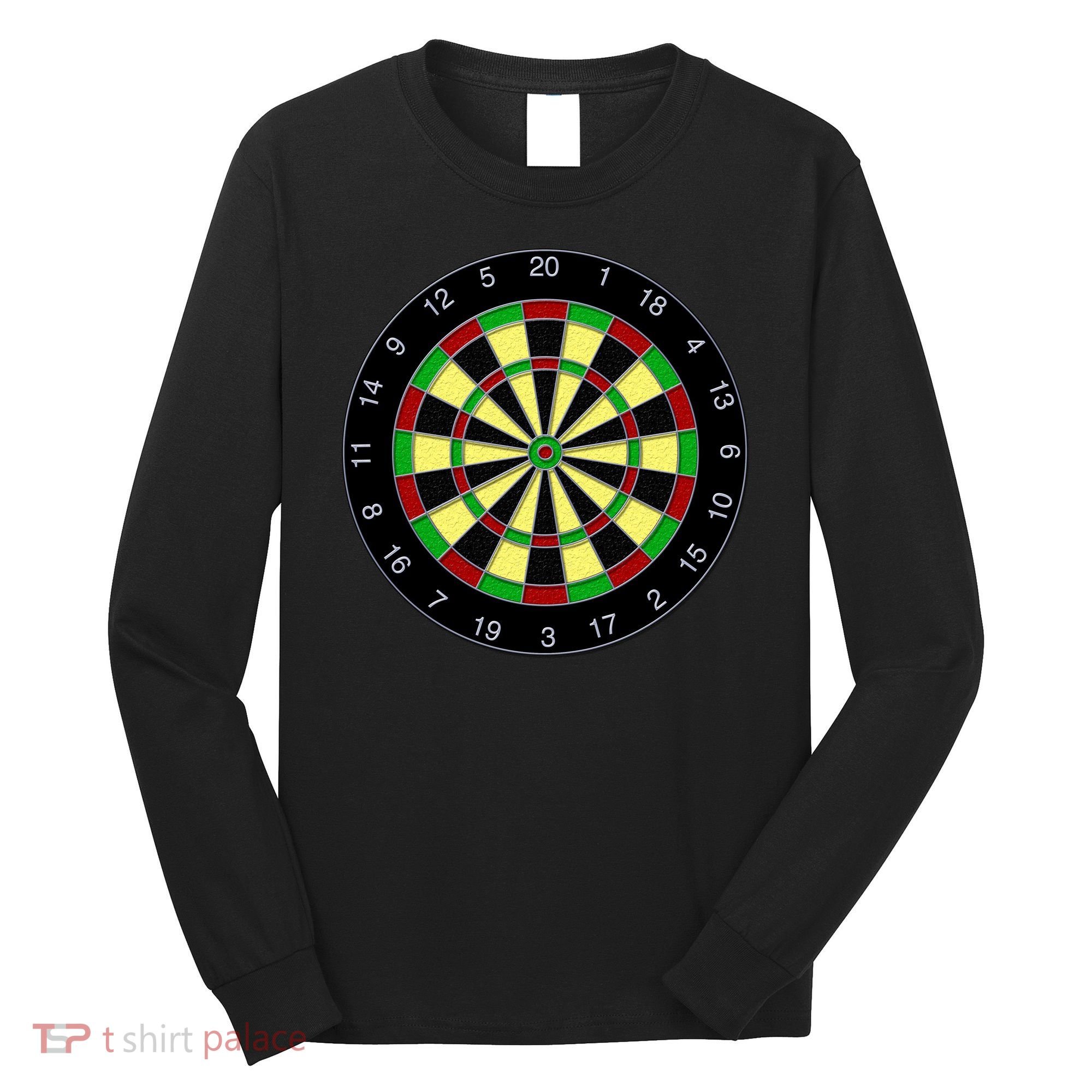 Flat Dart Board Gaming Long Sleeve Shirt