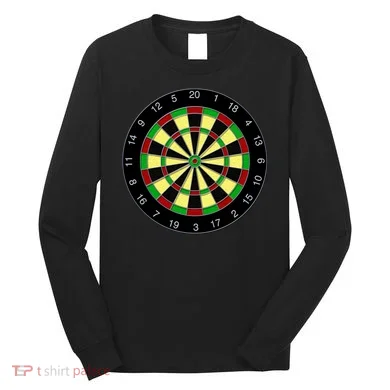 Flat Dart Board Gaming Long Sleeve Shirt