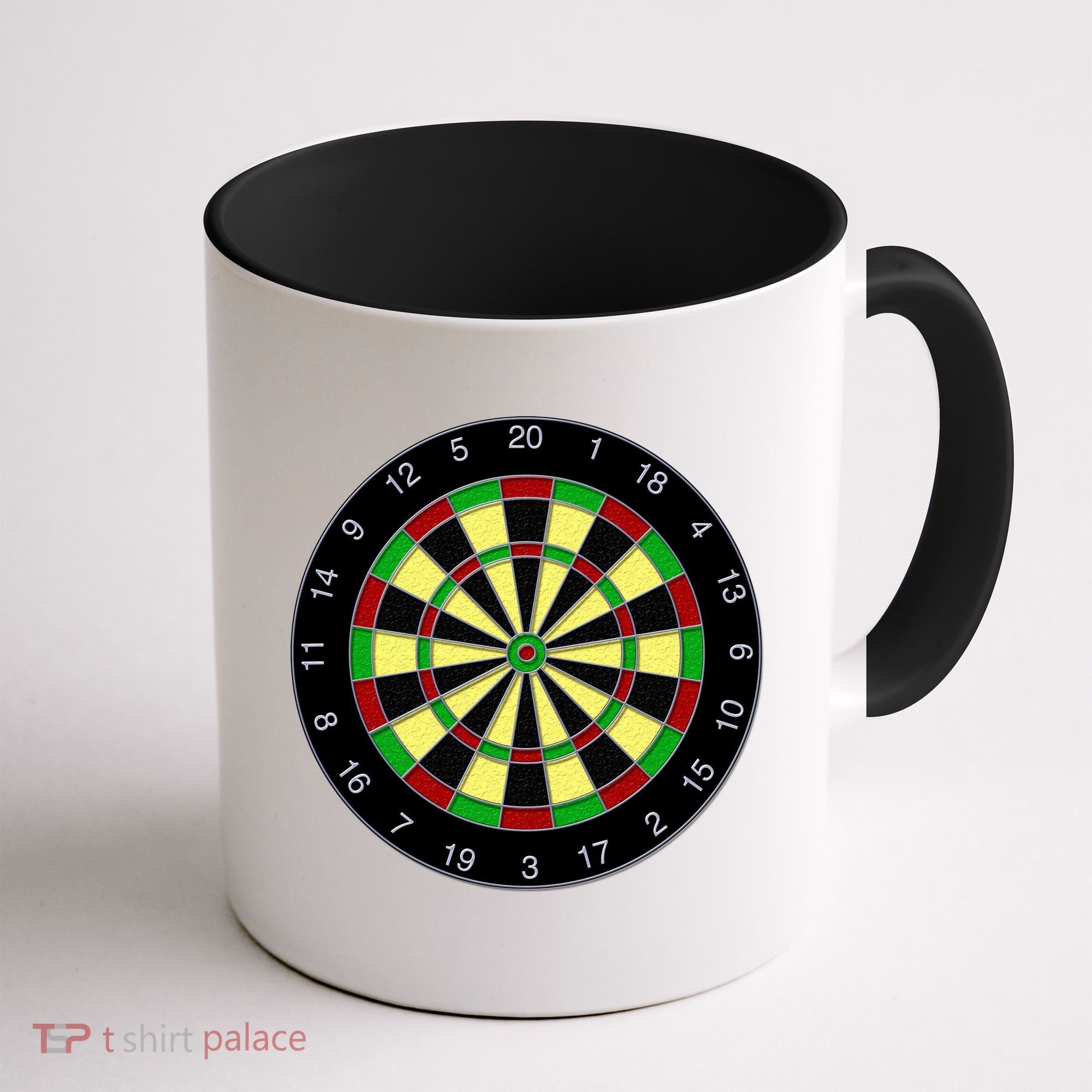 Flat Dart Board Gaming Coffee Mug