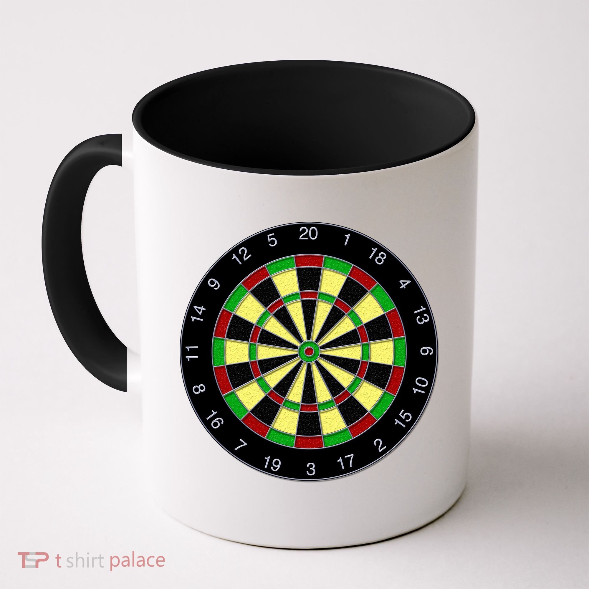 Flat Dart Board Gaming Coffee Mug