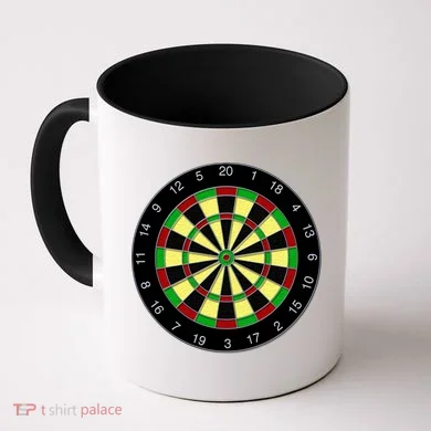 Flat Dart Board Gaming Coffee Mug
