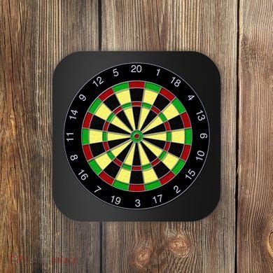 Flat Dart Board Gaming Coaster
